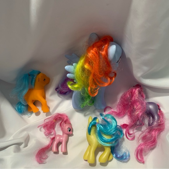 My Little Pony Collection Toy Set of 5 Unisex 3” 5” 8” Vintage Collectibles - Picture 2 of 7